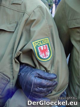 Polizeikräfte aus Brandenburg