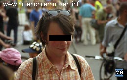 alkoholisierter Provokateur bei Demo